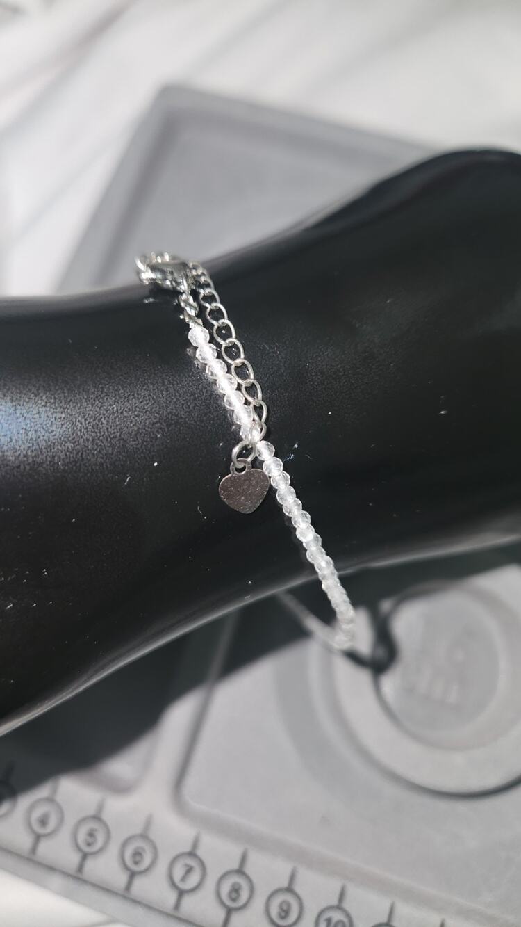 Clear Quartz Anklet